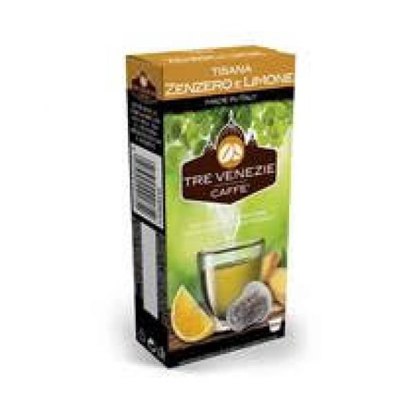 TISANA ZENZERO E LIMONE 10 CPS tre venezie - nespresso