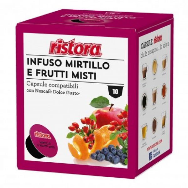 INFUSO MIRTILLO E FRUTTI MISTI 10 CPS ristora - dolce gusto