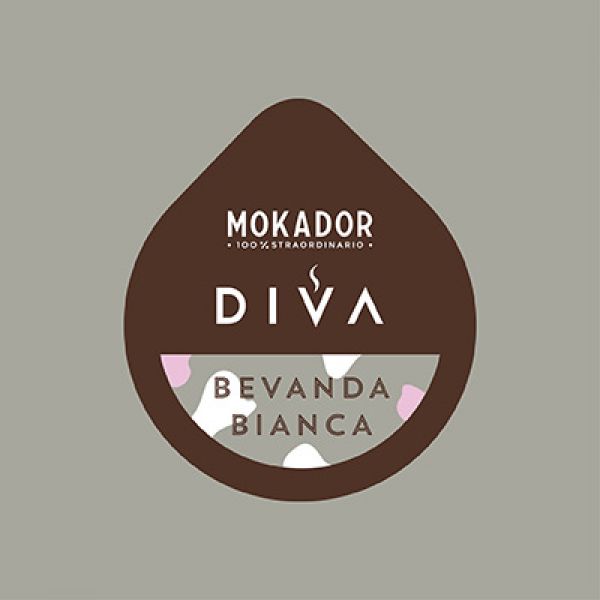 DIVA MOKADOR BEVANDA BIANCA 25CPS