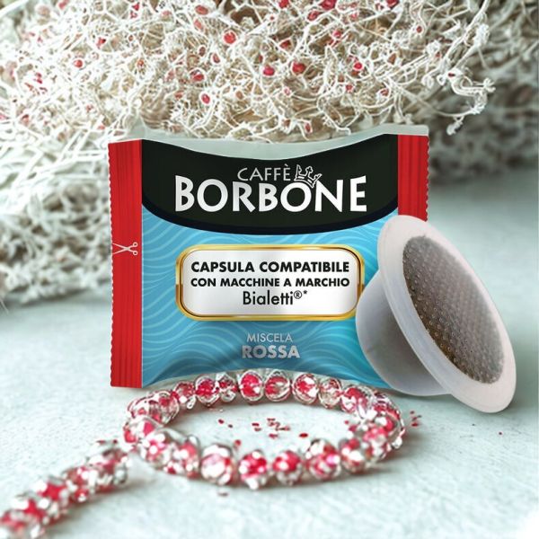 Borbone Miscela Rossa 100 cps per Bialetti