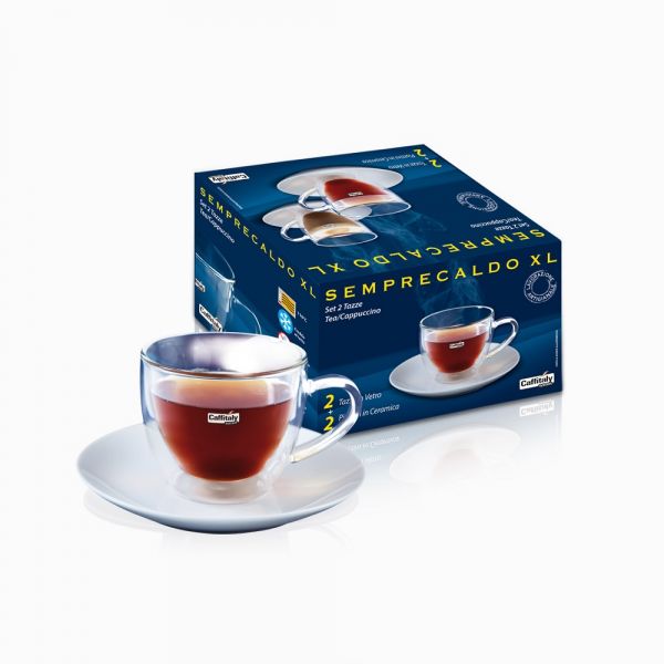 SET 2 TAZZE TEA/CAPPUCCIO BY CAFFITALY