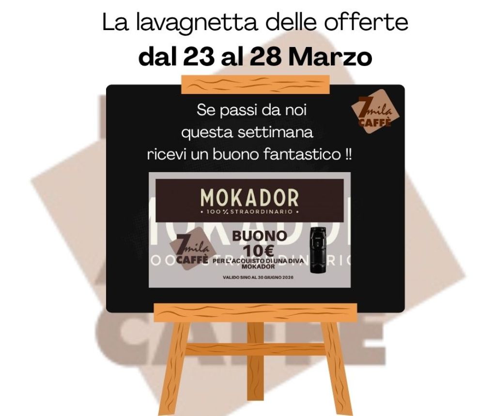 La lavagnetta delle offerte dal 23 al 28 Marzo 2026